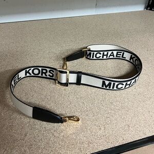 NWOT Michael Kors Jet Set Logo Webbing Shoulder Strap